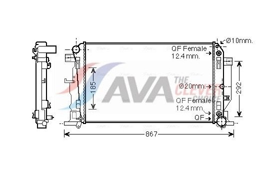 Kylare, motorkylning MS2445 Ava Quality Cooling