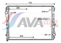Kylare, motorkylning MS2667 Ava Quality Cooling