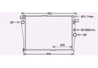 Kylare, motorkylning MS2703 Ava Quality Cooling