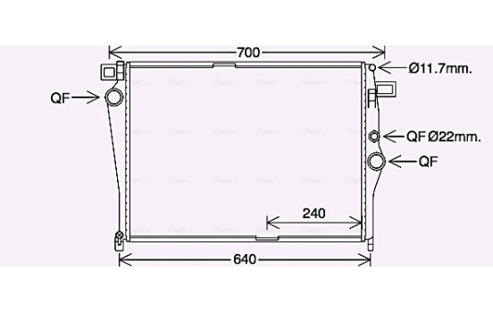 Kylare, motorkylning MS2703 Ava Quality Cooling