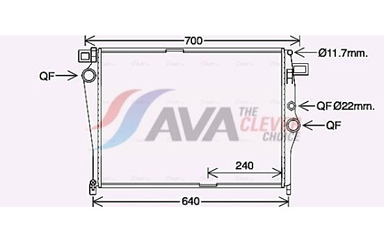 Kylare, motorkylning MS2703 Ava Quality Cooling