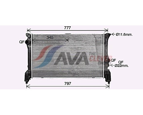 Kylare, motorkylning MS2725 Ava Quality Cooling, bild 2