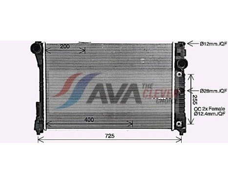 Kylare, motorkylning MS2729 Ava Quality Cooling, bild 2