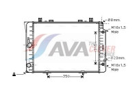 Kylare, motorkylning MSA2151 Ava Quality Cooling