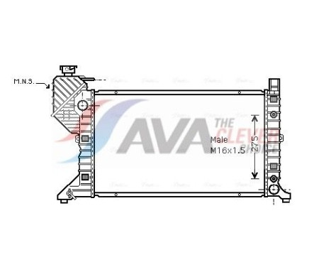 Kylare, motorkylning MSA2182 Ava Quality Cooling