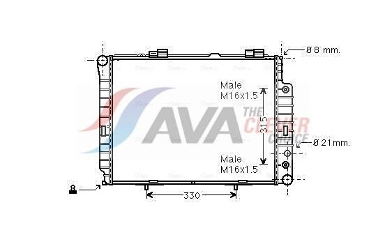 Kylare, motorkylning MSA2189 Ava Quality Cooling
