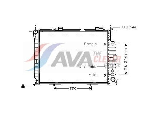 Kylare, motorkylning MSA2208 Ava Quality Cooling