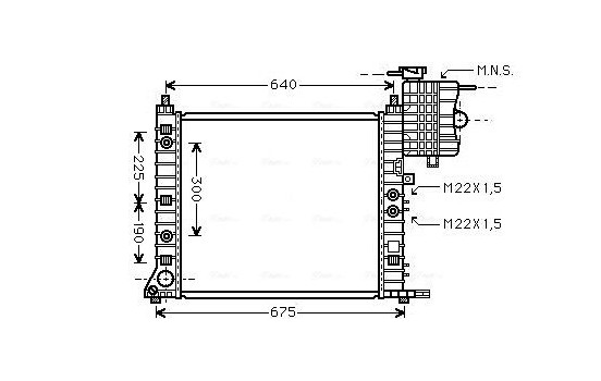 Kylare, motorkylning MSA2243 Ava Quality Cooling