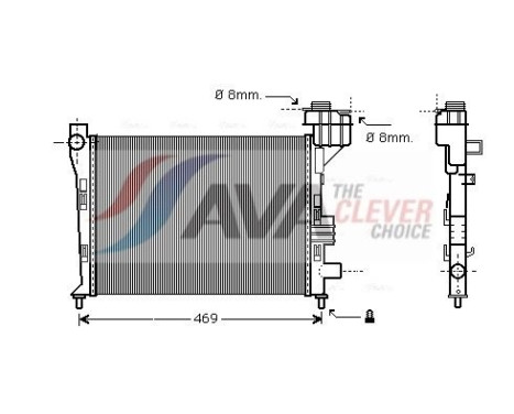 Kylare, motorkylning MSA2247 Ava Quality Cooling