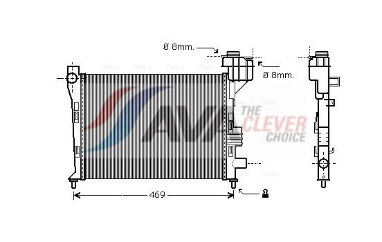 Kylare, motorkylning MSA2247 Ava Quality Cooling