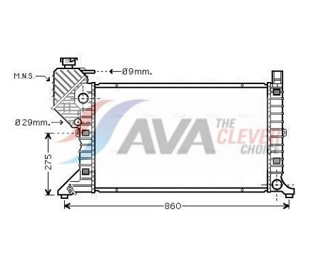 Kylare, motorkylning MSA2300 Ava Quality Cooling
