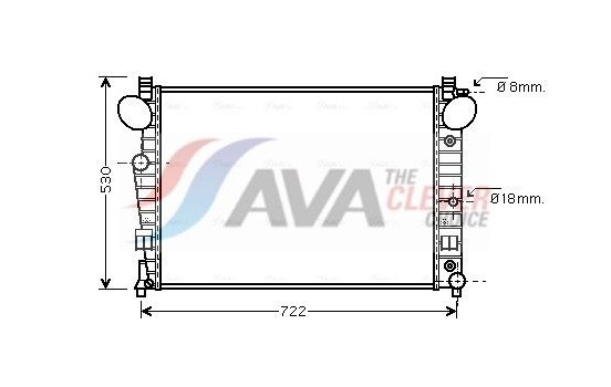 Kylare, motorkylning MSA2308 Ava Quality Cooling