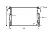 Kylare, motorkylning MSA2309 Ava Quality Cooling