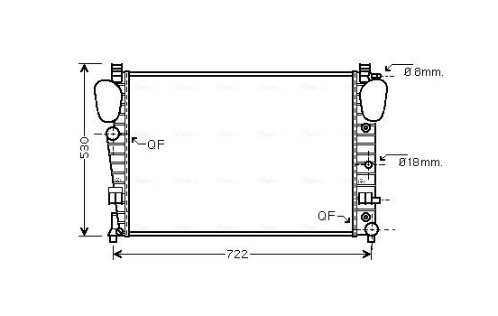 Kylare, motorkylning MSA2309 Ava Quality Cooling