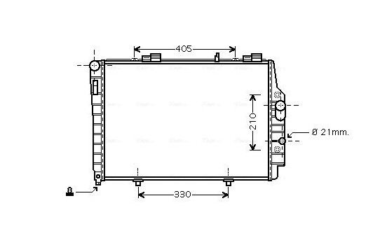 Kylare, motorkylning MSA2337 Ava Quality Cooling