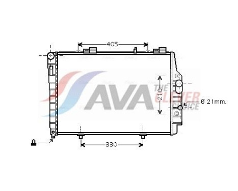 Kylare, motorkylning MSA2337 Ava Quality Cooling