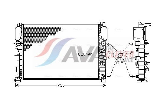 Kylare, motorkylning MSA2341 Ava Quality Cooling