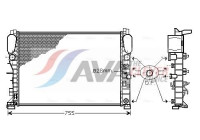 Kylare, motorkylning MSA2342 Ava Quality Cooling