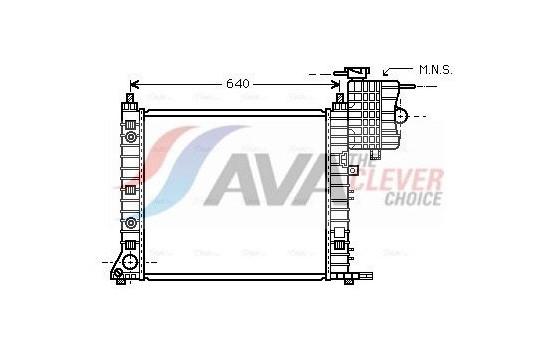 Kylare, motorkylning MSA2350 Ava Quality Cooling