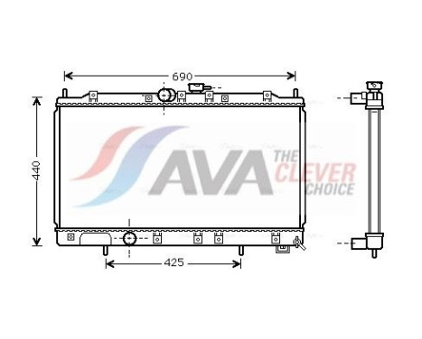 Kylare, motorkylning MT2122 Ava Quality Cooling