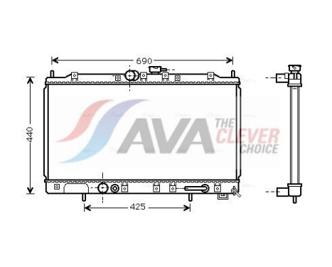 Kylare, motorkylning MT2123 Ava Quality Cooling