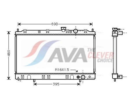 Kylare, motorkylning MT2136 Ava Quality Cooling