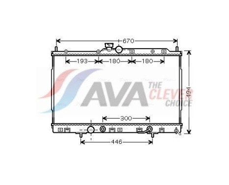 Kylare, motorkylning MT2185 Ava Quality Cooling