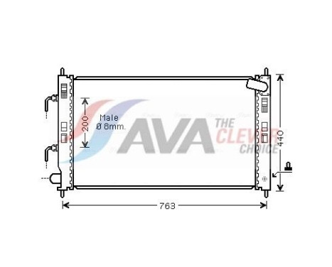 Kylare, motorkylning MT2240 Ava Quality Cooling