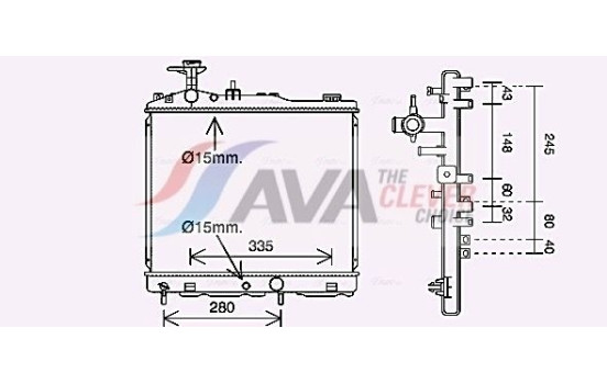Kylare, motorkylning MT2255 Ava Quality Cooling
