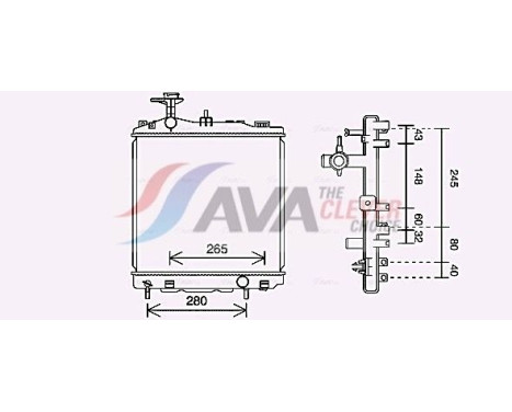 Kylare, motorkylning MT2265 Ava Quality Cooling