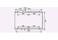 Kylare, motorkylning MT2268 Ava Quality Cooling