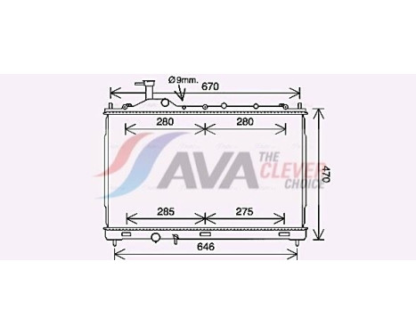 Kylare, motorkylning MT2268 Ava Quality Cooling