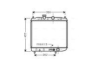 Kylare, motorkylning MTA2036 Ava Quality Cooling