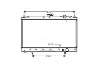 Kylare, motorkylning MTA2043 Ava Quality Cooling