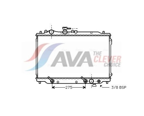 Kylare, motorkylning MZ2049 Ava Quality Cooling