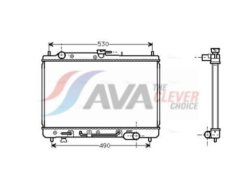 Kylare, motorkylning MZ2089 Ava Quality Cooling