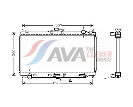 Kylare, motorkylning MZ2134 Ava Quality Cooling