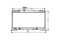 Kylare, motorkylning MZ2161 Ava Quality Cooling
