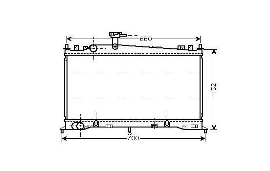 Kylare, motorkylning MZ2161 Ava Quality Cooling