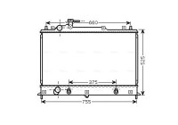 Kylare, motorkylning MZ2210 Ava Quality Cooling