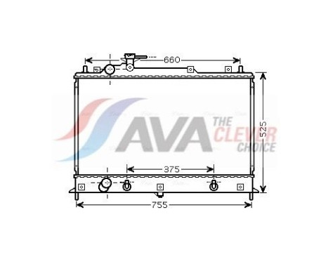 Kylare, motorkylning MZ2210 Ava Quality Cooling