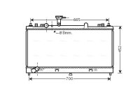 Kylare, motorkylning MZ2224 Ava Quality Cooling