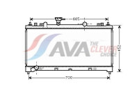 Kylare, motorkylning MZ2226 Ava Quality Cooling