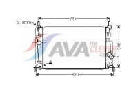 Kylare, motorkylning MZ2246 Ava Quality Cooling
