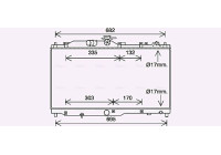 Kylare, motorkylning MZ2285 Ava Quality Cooling