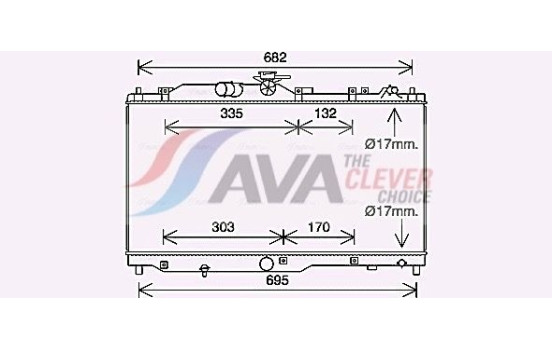 Kylare, motorkylning MZ2285 Ava Quality Cooling