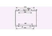 Kylare, motorkylning MZ2286 Ava Quality Cooling