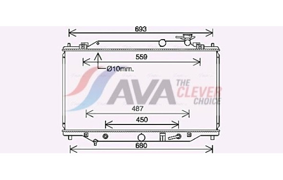 Kylare, motorkylning MZ2292 Ava Quality Cooling