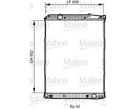 Kylare, motorkylning NEW ORIGINAL PART 733507 Valeo