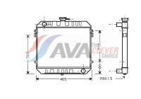 Kylare, motorkylning OL2027 Ava Quality Cooling